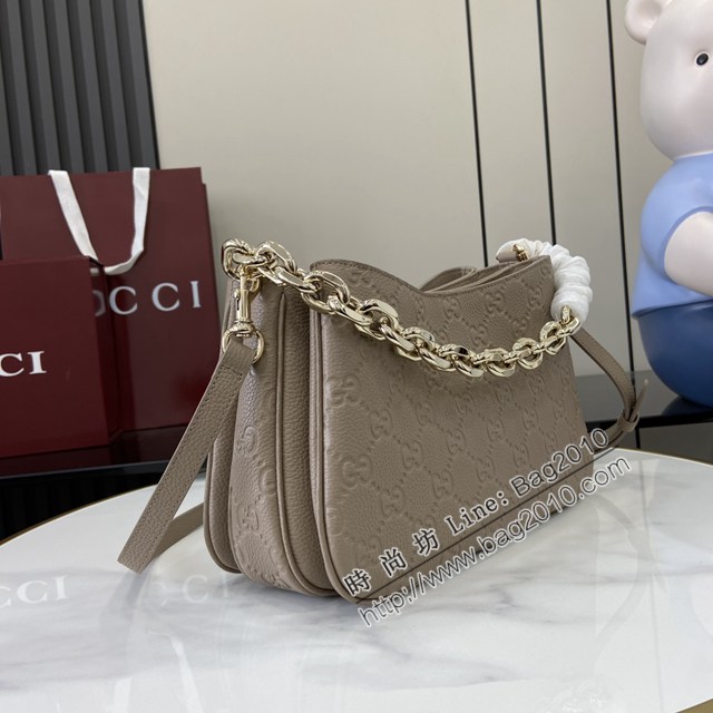 Gucci專櫃古馳最新款Emblem系列小號肩背包鏈條女包 jh2854型號：815263